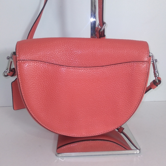 Coach Ellen Tangerine Color Pebble Leather Small Crossbody EUC - Picture 11 of 16